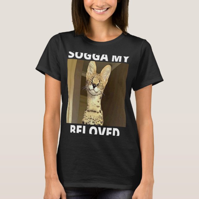 T-shirt Mème de Sogga Mon Serval Chéri (Devant)