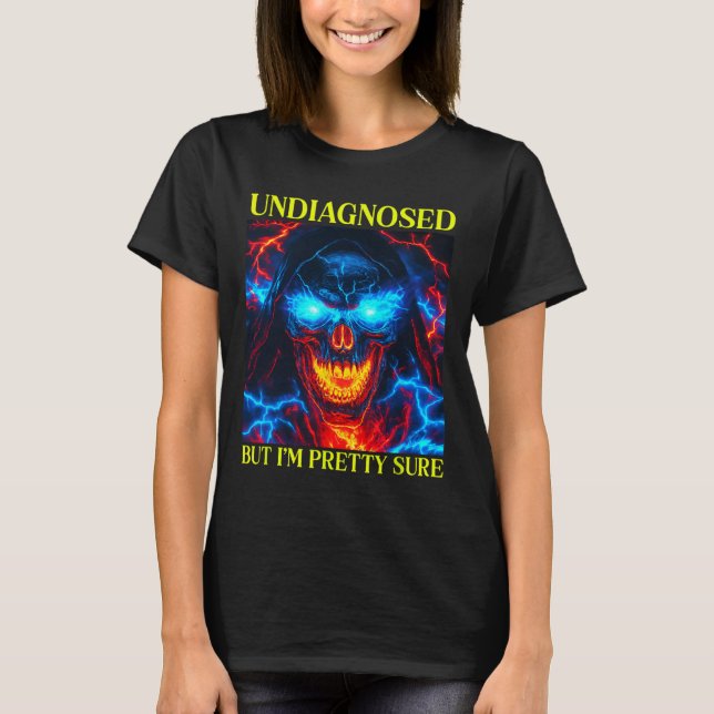 T-shirt Mème de squelette autiste 1  (Devant)