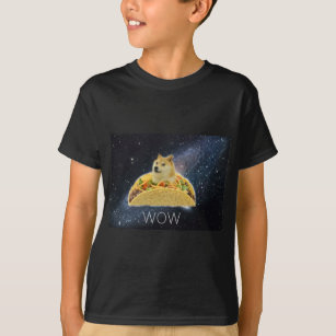 T-shirt meme de taco de l'espace de doge