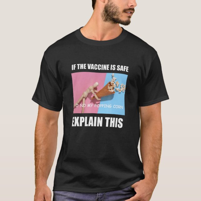 T-shirt Mème de vaccin bizarre Ironic Dumb Progressive Jok (Devant)