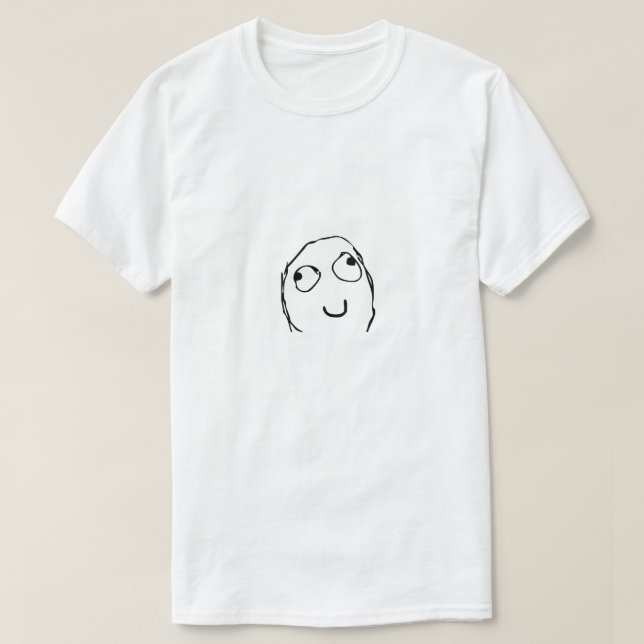 T-shirt Mème de visage de derp (Design devant)
