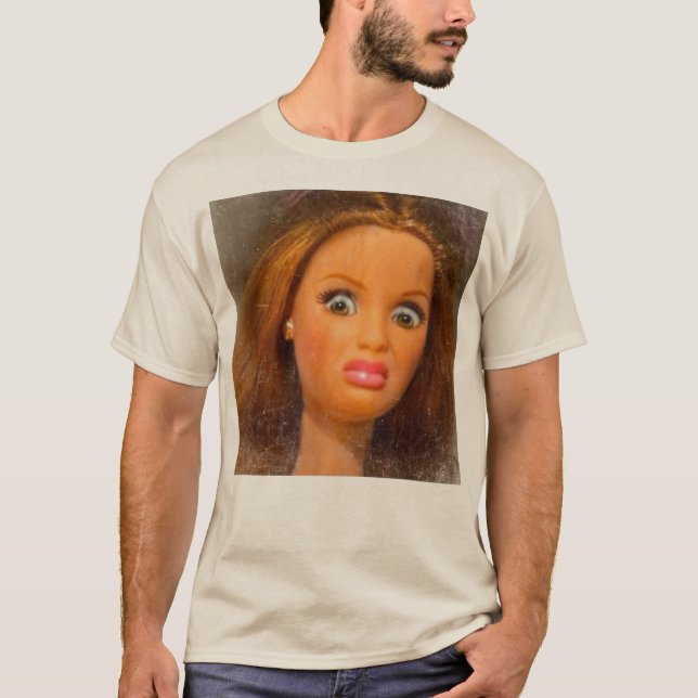 T-shirt Mème de visage de poupée dégoûtant drôle  (Devant)