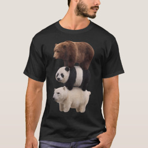 T-shirt Mème de We Bears Realistic Stacked Bares