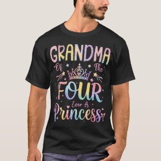 T-shirt Mémé des Quatre Toujours une Princesse 4e Annivers