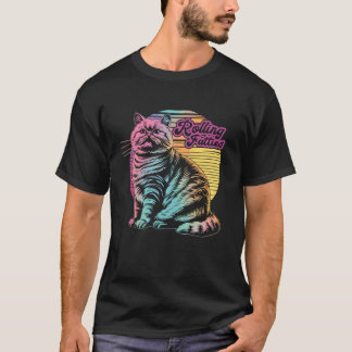 T-shirt Mème d'humour Chat qui roule Gros