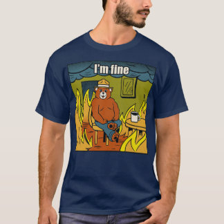 T-shirt Mème d'incendie d'Ours fin par Tobe Fonseca