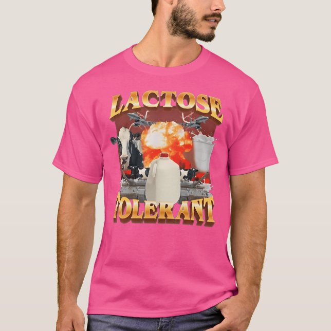 T-shirt Mème d'intolérance au lactose (Devant)