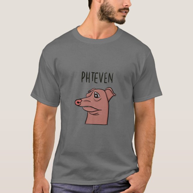 T-shirt Meme Dog Funny Phteven Lisping Dog (Devant)