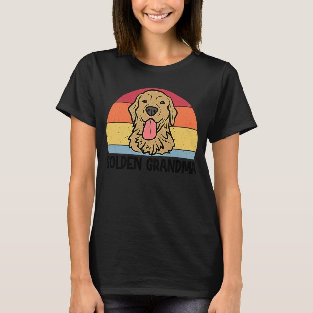 T-shirt Mémé dorée Chien Retriever doré Mémé pour Wo (Devant)