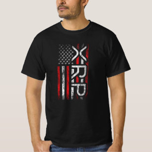 T-shirt Mème Drapeau Américain XRP Crypto Cryptomonnaie