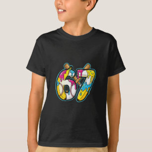 T-shirt Mémé drôle 67 glace qui coule mème Six Sept Généra