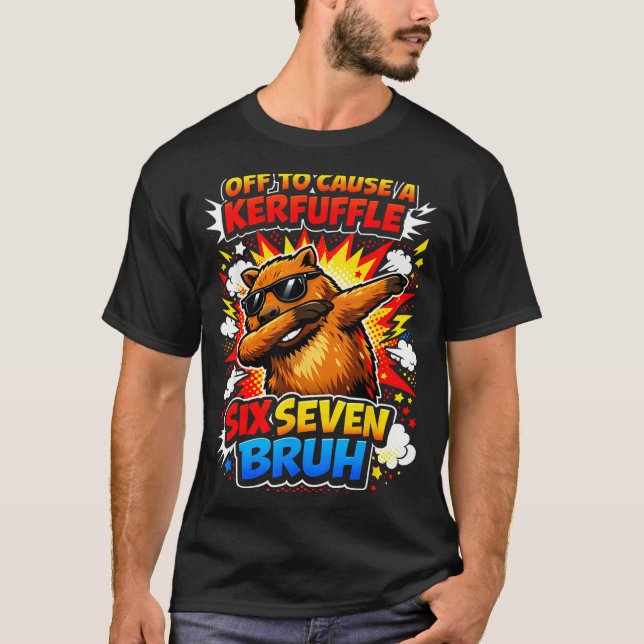 T-shirt Mème drôle de capybara rétro hors cause (Devant)