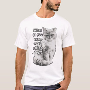 T-shirt Mème drôle de chat grincheux pour les amoureux et