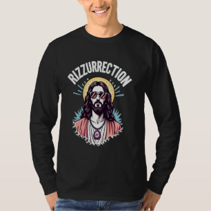 T-shirt Mème drôle de Jésus Gen Z Argot Rizz, Il est Rizze