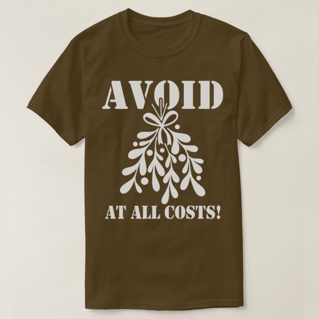 T-shirt Mème drôle de Noël Mistletoe (Design devant)