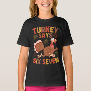T-shirt Mème drôle de Thanksgiving « Dinde dit Six Sept »