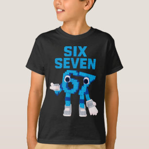 T-shirt Mème drôle d'enfant Six Sept 6 7 Brainrot italien