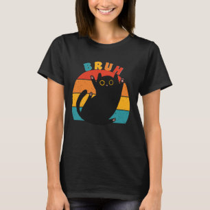 T-shirt Mème drôle dire Bruh avec de mignons Ados de chat