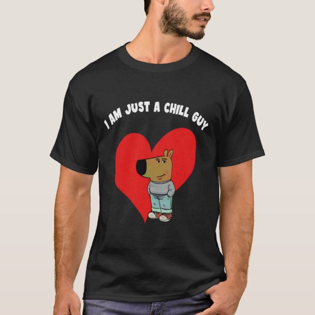 T-shirt Mème drôle Je suis juste un gars cool Saint-Valent (Devant)