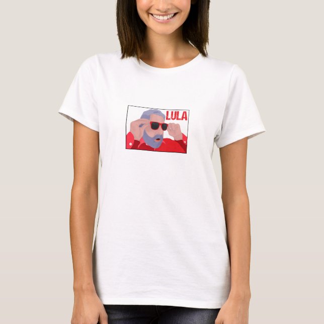 T-shirt Mème drôle Lula avec lunettes de soleil (Devant)