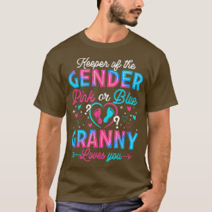 T-shirt Mémé drôle rose ou bleu t'aime révélation de sexe