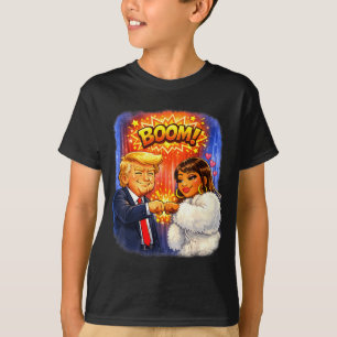 T-shirt Mème drôle trump & nicki high five pour s'amuser