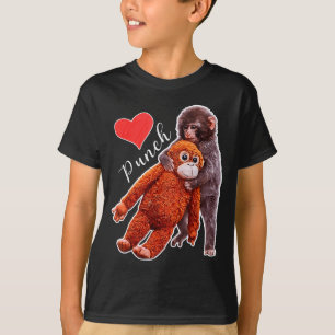 T-shirt Mème du bébé singe qui reçoit un coup de poing 