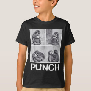 T-shirt Mème du bébé singe qui se fait frapper 