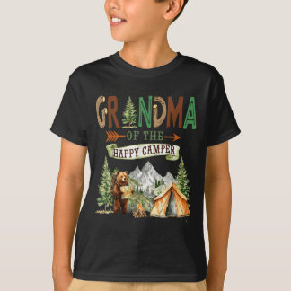 T-shirt Mémé du campeur heureux pour son premier anniversa