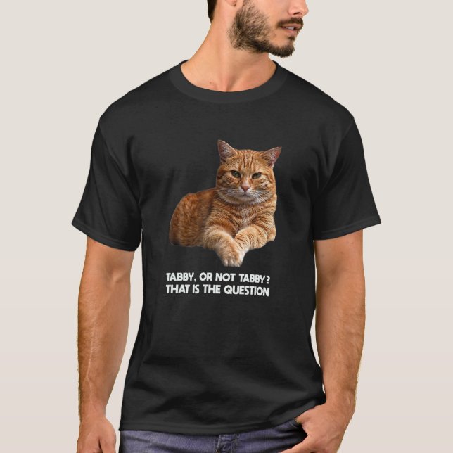 T-shirt Mème du chat orange Abby (Devant)