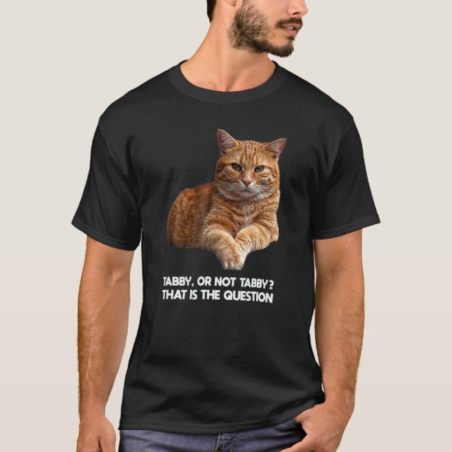 T-shirt Mème du chat orange Abby (Devant)