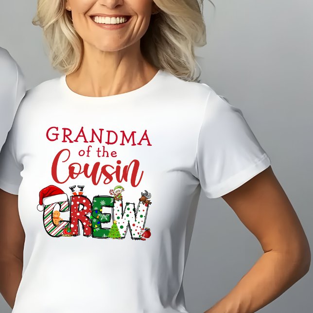 T-shirt Mémé du Cousin Crew Christmas Doodle (Créateur téléchargé)