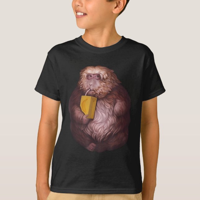 T-shirt Mème du singe Xing Xing – Création virale drôle  (Devant)