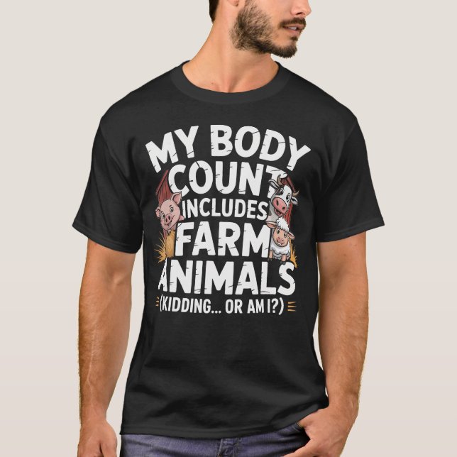T-shirt Mème embarrassant de fermier Ferme inappropriée (Devant)