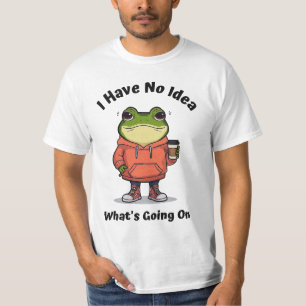 T-shirt Mème existentiel de grenouille idiote