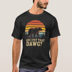 T-shirt Mème Femme Dawg Randonnée Camping Ours Puis-je Car