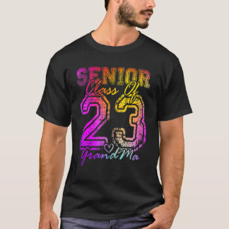T-shirt Mémé fière colorée Cœur mignon Diplômée Aînée