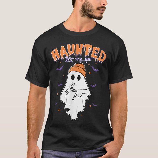 T-shirt Mème Halloween Hanté  (Devant)