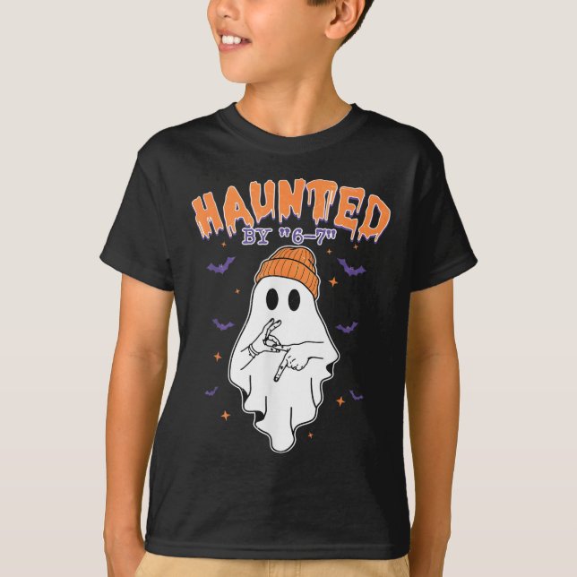 T-shirt Mème Halloween Hanté  (Devant)