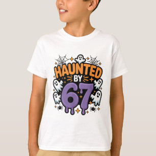 T-shirt Mème hanté 67 Six Sept 6-7 Blague drôle d'Internet
