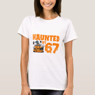 T-shirt Mème hanté 67 Six Sept 6-7 Blague drôle d'Internet