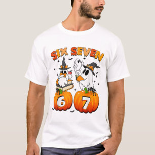 T-shirt Mème hanté 67 Six Sept 6-7 Blague drôle d'Internet