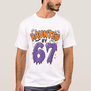 T-shirt Mème hanté 67 Six Sept 6-7 Blague drôle d'Internet