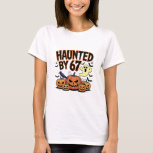 T-shirt Mème hanté 67 Six Sept 6-7 Blague drôle d'Internet