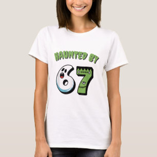 T-shirt Mème hanté 67 Six Sept 6-7 Blague drôle d'Internet