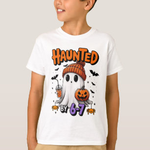 T-shirt Mème Hanté 67 Six Sept 6-7 Blague drôle d'Internet