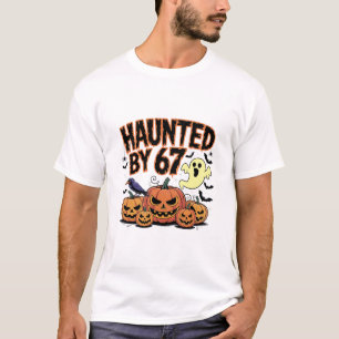 T-shirt Mème hanté 67 Six Sept 6-7 Blague drôle d'Internet