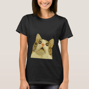 T-shirt Mème Internet de chat effrayé Troll Trolleur Popul
