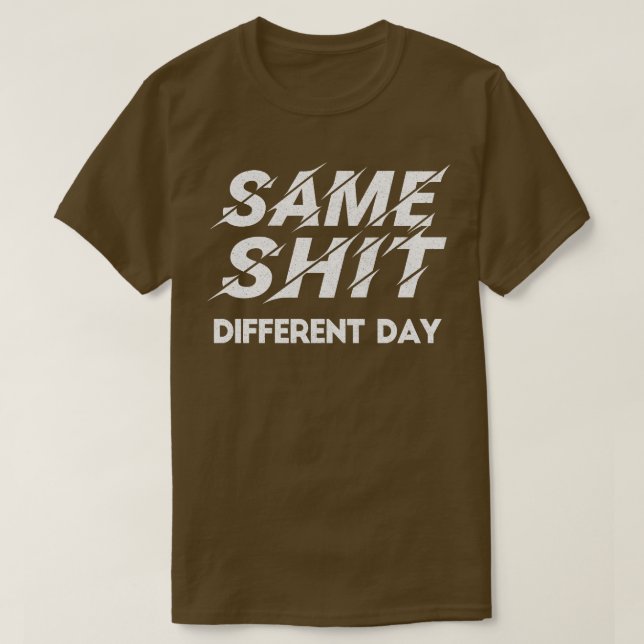 T-shirt Même jour Retro Typographie Design (Design devant)