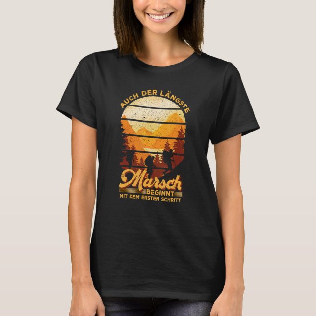 T-shirt Même la plus longue marche commence par une étape  (Devant)